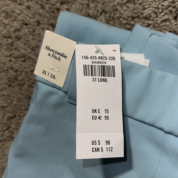 Light blue Abercrombie Sloan Tailored pant - Picture 3 of 3